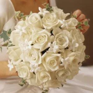 Graceful Rose & Stephanotis Scented Bridal Bouquet