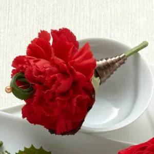 Red Carnation Boutonniere