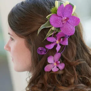 Pink Orchid Hair Comb